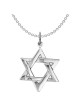 תליון מגן דוד מוכה כסף סטרלינג | תכשיטים | יוּדָאִיקָה